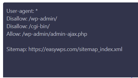 Robots.txt file