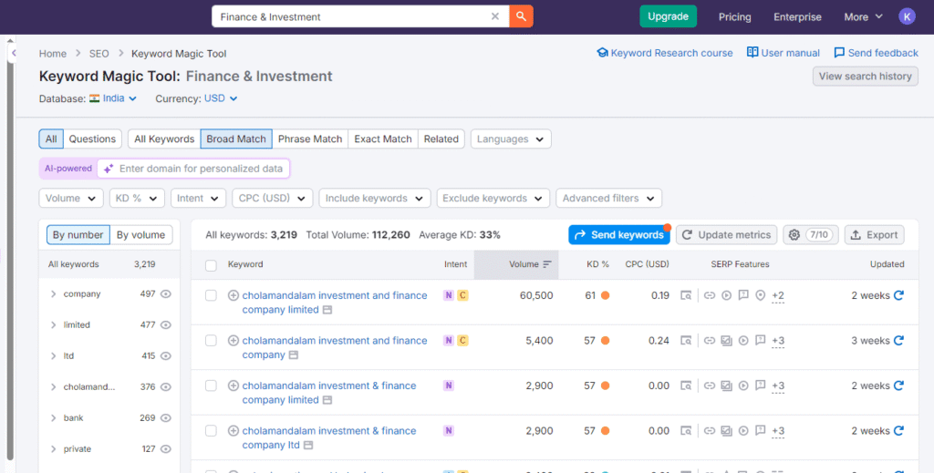 Finance & Investment