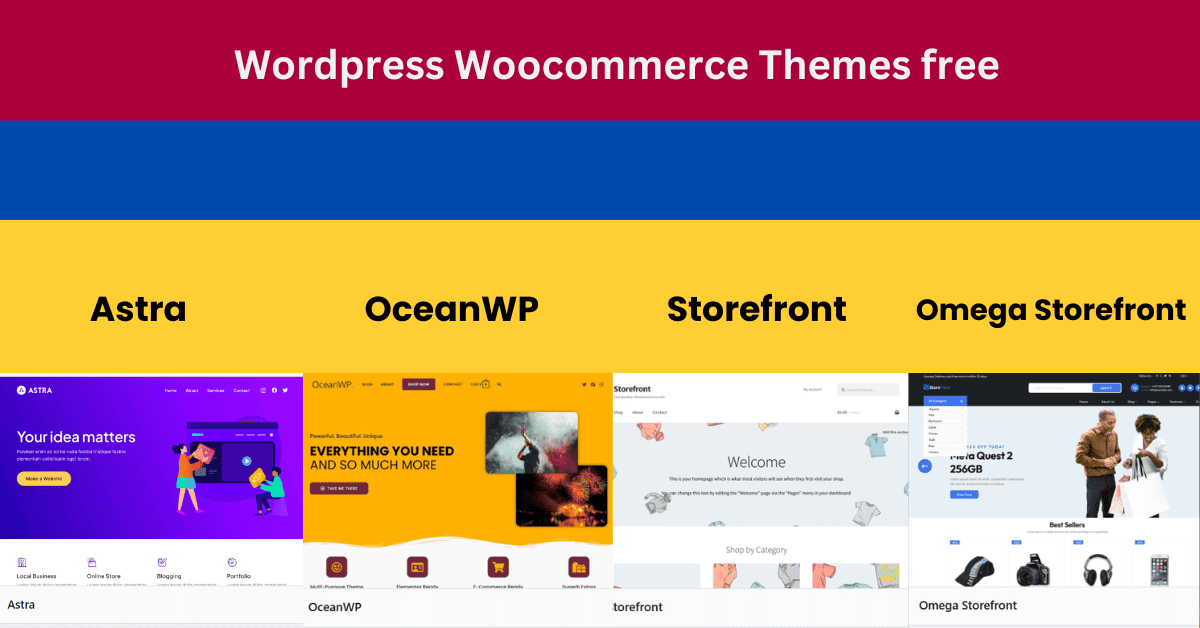 Wordpress Woocommerce Themes free