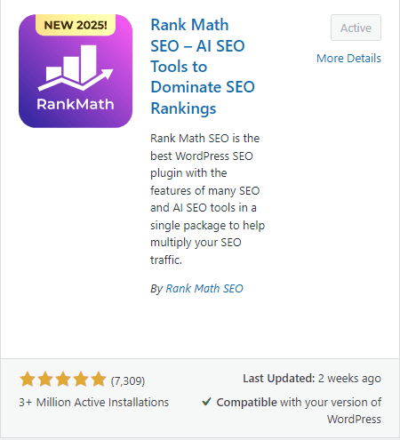 Rankmath WordPress Plugin