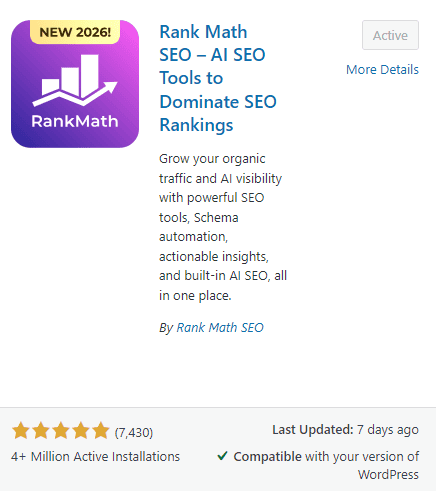 Rank Math SEO
