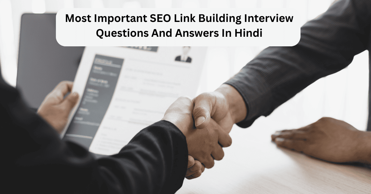 SEO Link Building Interview Questions